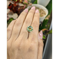 4.89 Ct. Yellowish Green Prasiolite from Brazil Life Style