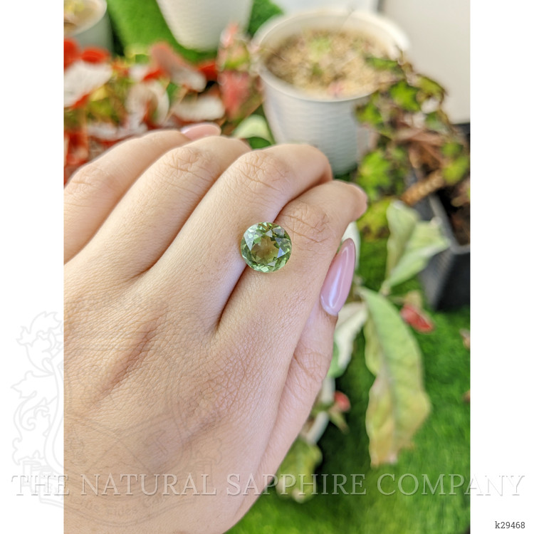 5.01 Ct. Yellowish Green Prasiolite from Brazil