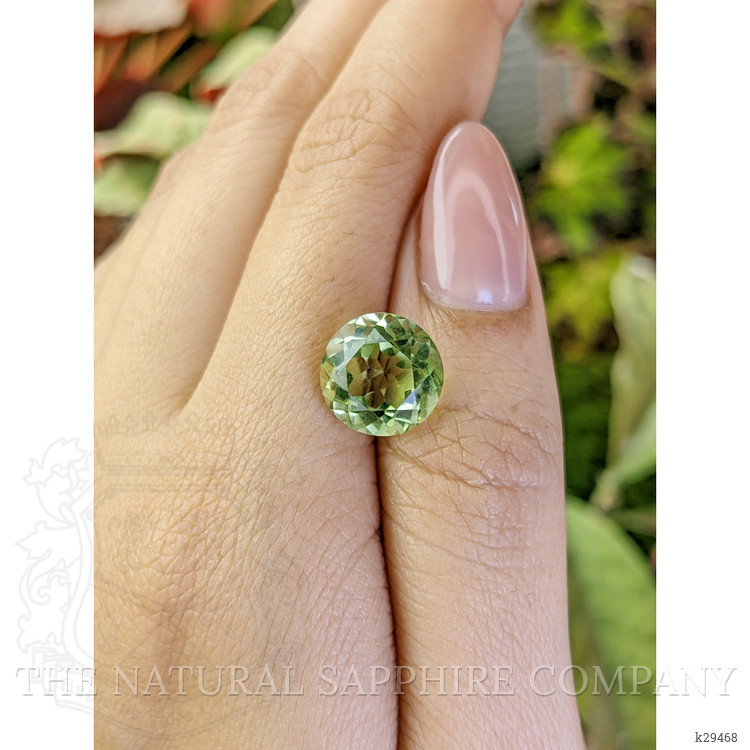 5.01 Ct. Yellowish Green Prasiolite from Brazil