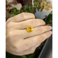 5.38 Ct. Orangish Yellow Citrine from Brazil Life Style
