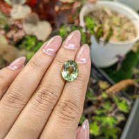 6.07 Ct. Yellowish Green Prasiolite from Brazil Life Style