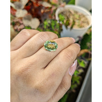 6.07 Ct. Yellowish Green Prasiolite from Brazil Life Style
