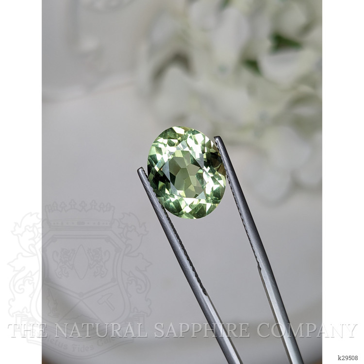 6.07 Ct. Yellowish Green Prasiolite from Brazil