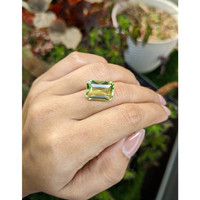 9.22 Ct. Yellowish Green Prasiolite from Brazil Life Style