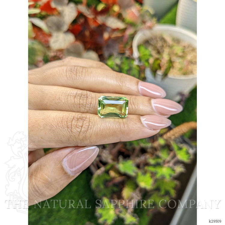 9.22 Ct. Yellowish Green Prasiolite from Brazil