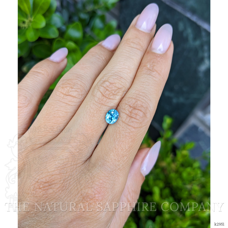 1.82 Ct. Blue Zircon from Ceylon (Sri Lanka)