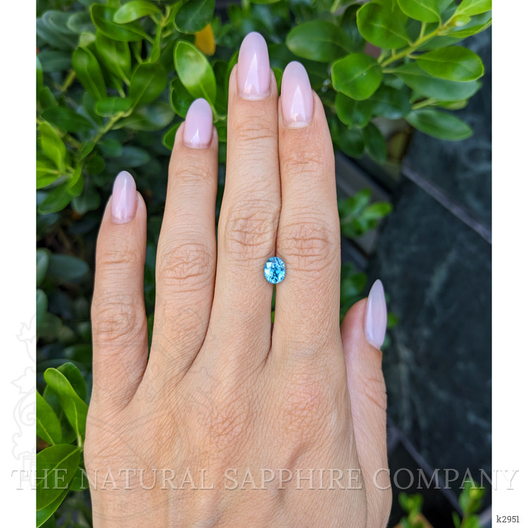 1.82 Ct. Blue Zircon from Ceylon (Sri Lanka)