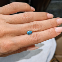 1.82 Ct. Blue Zircon from Ceylon (Sri Lanka) Life Style