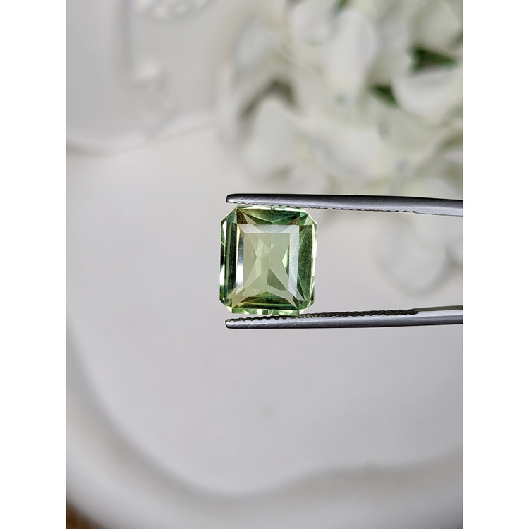 5.77 Ct. Yellowish Green Prasiolite from Brazil