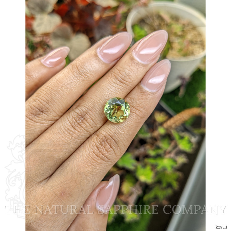 5.12 Ct. Yellowish Green Prasiolite from Brazil