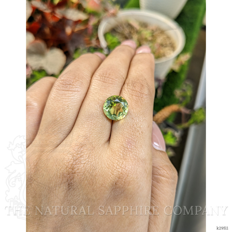 5.12 Ct. Yellowish Green Prasiolite from Brazil