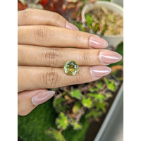 5.12 Ct. Yellowish Green Prasiolite from Brazil Life Style