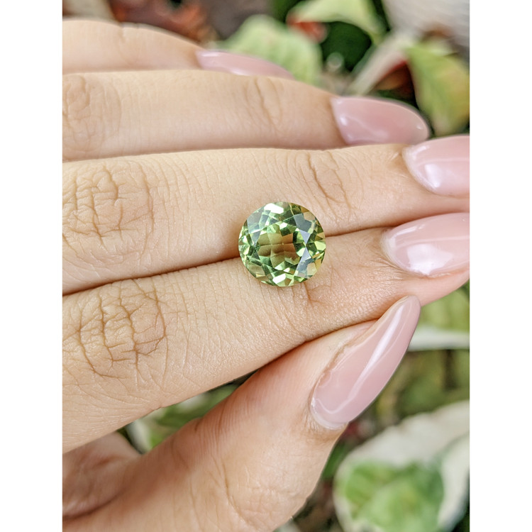 4.41 Ct. Yellowish Green Prasiolite from Brazil