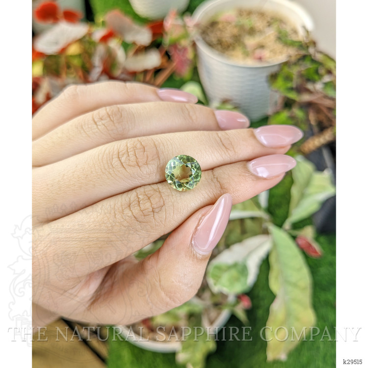 4.83 Ct. Yellowish Green Prasiolite from Brazil