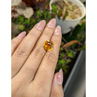 6.41 Ct. Orangish Yellow Citrine from Brazil Life Style