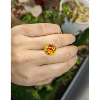 6.41 Ct. Orangish Yellow Citrine from Brazil Life Style