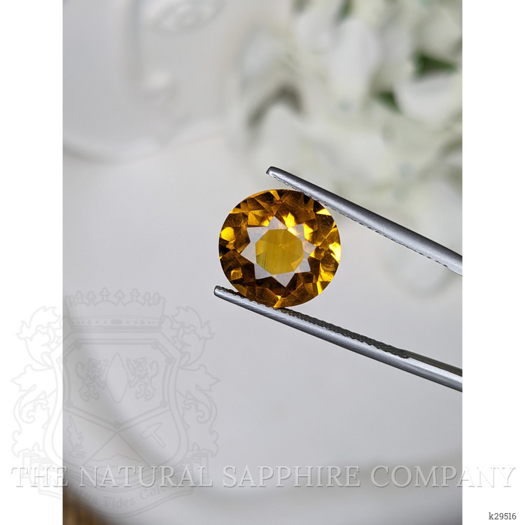 6.41 Ct. Orangish Yellow Citrine from Brazil