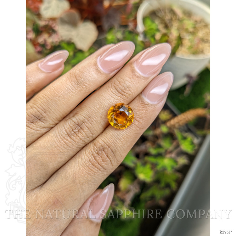 5.07 Ct. Orangish Yellow Citrine from Brazil