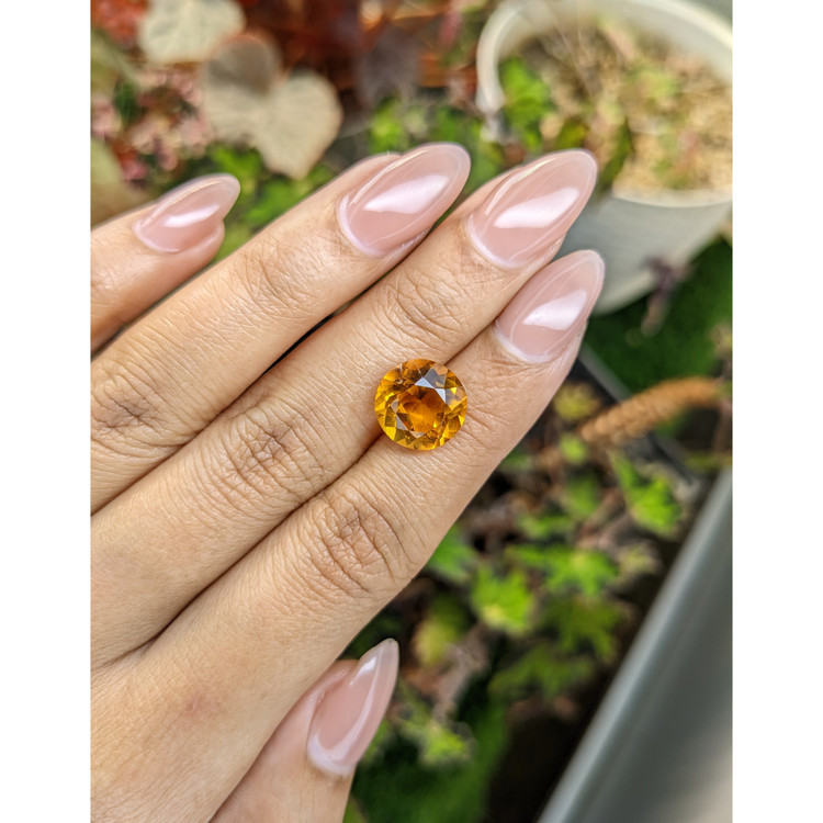5.07 Ct. Orangish Yellow Citrine from Brazil