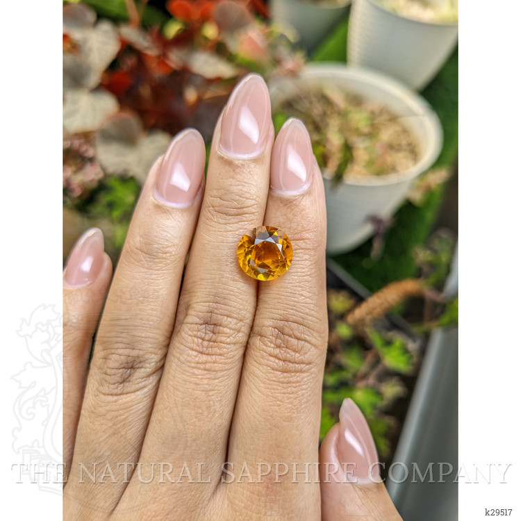 5.07 Ct. Orangish Yellow Citrine from Brazil