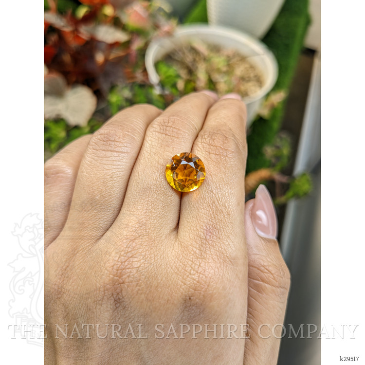 5.07 Ct. Orangish Yellow Citrine from Brazil