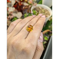 4.93 Ct. Orangish Yellow Citrine from Brazil Life Style