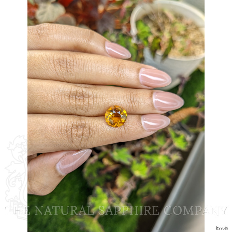 4.09 Ct. Orangish Yellow Citrine from Brazil