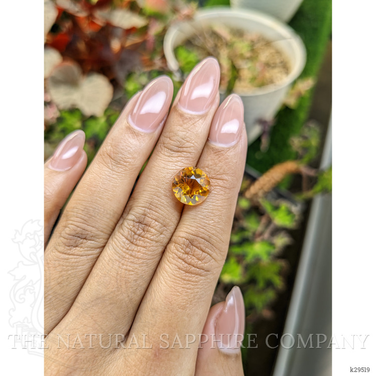 4.09 Ct. Orangish Yellow Citrine from Brazil