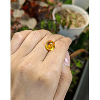 4.09 Ct. Orangish Yellow Citrine from Brazil Life Style