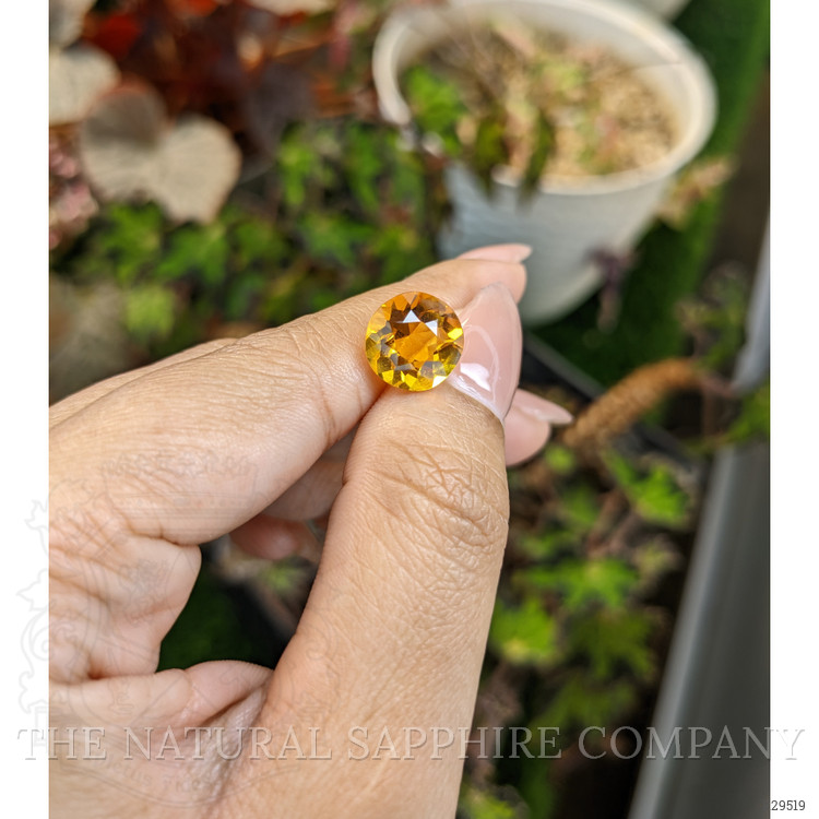4.09 Ct. Orangish Yellow Citrine from Brazil