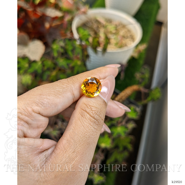 5.14 Ct. Orangish Yellow Citrine from Brazil