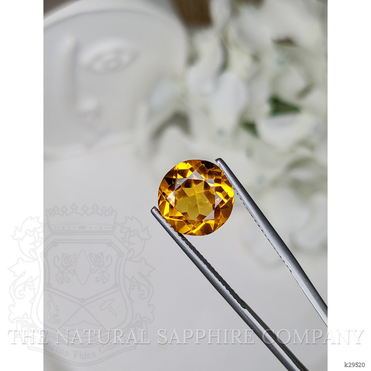 5.14 Ct. Orangish Yellow Citrine from Brazil