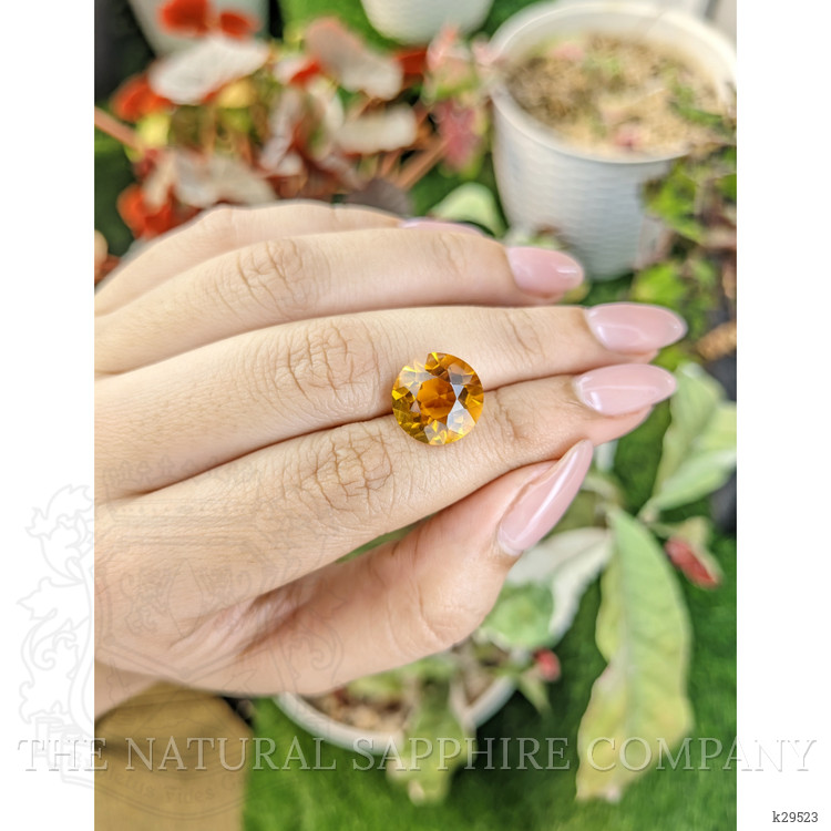 6.61 Ct. Yellowish Orange Citrine from Brazil