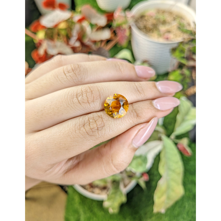 6.61 Ct. Yellowish Orange Citrine from Brazil