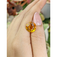 6.61 Ct. Yellowish Orange Citrine from Brazil Life Style