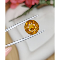 6.61 Ct. Yellowish Orange Citrine from Brazil Life Style