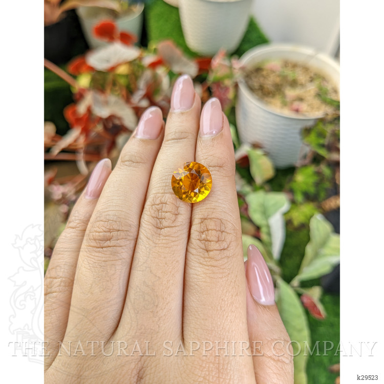 6.61 Ct. Yellowish Orange Citrine from Brazil