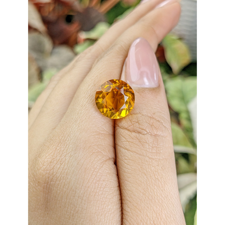 6.50 Ct. Orangish Yellow Citrine from Brazil