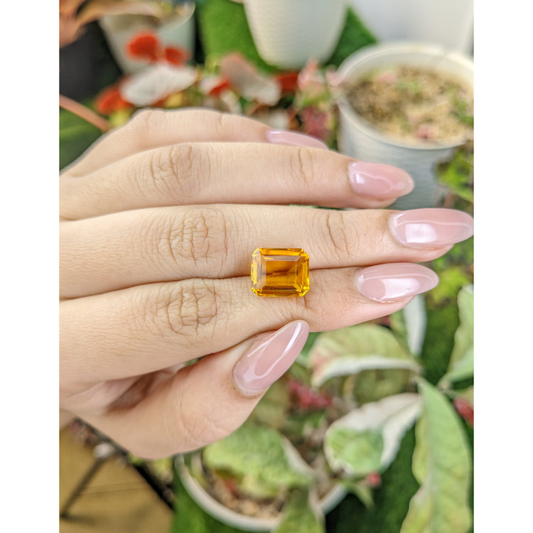 5.16 Ct. Yellowish Orange Citrine from Brazil