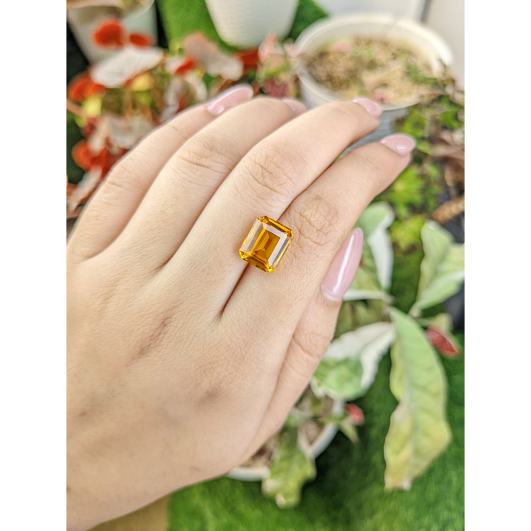 5.16 Ct. Yellowish Orange Citrine from Brazil