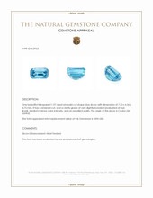 1.97 Ct. Zircon from Ceylon (Sri Lanka) Appraisal