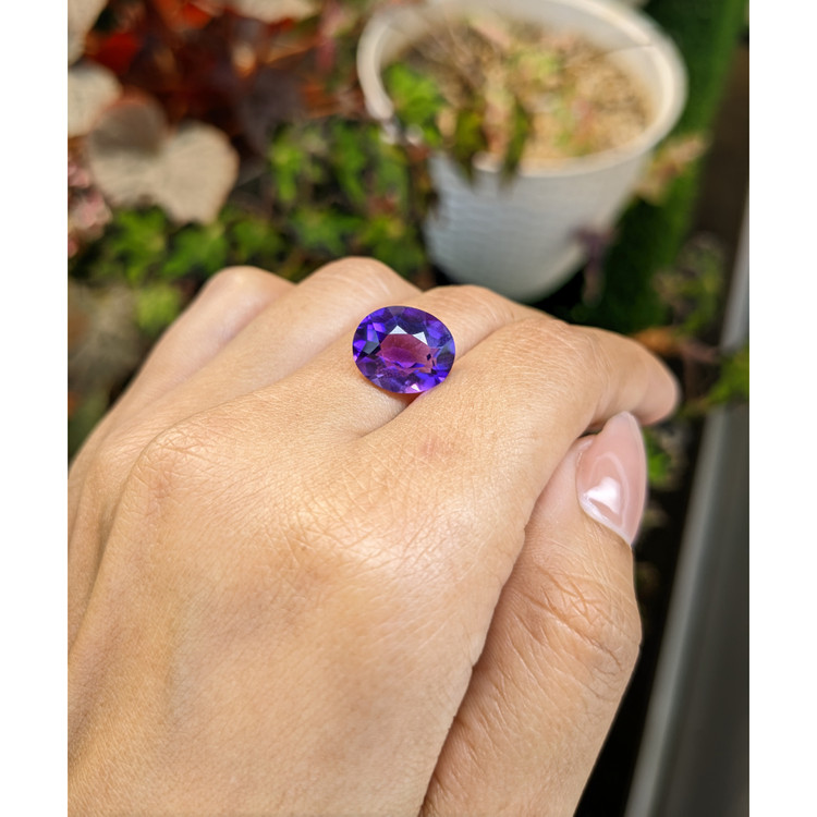 5.54 Ct. Purple Amethyst from Brazil