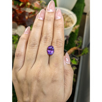 3.68 Ct. Purple Amethyst from Brazil Life Style