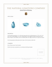 1.67 Ct. Zircon from Ceylon (Sri Lanka) Appraisal