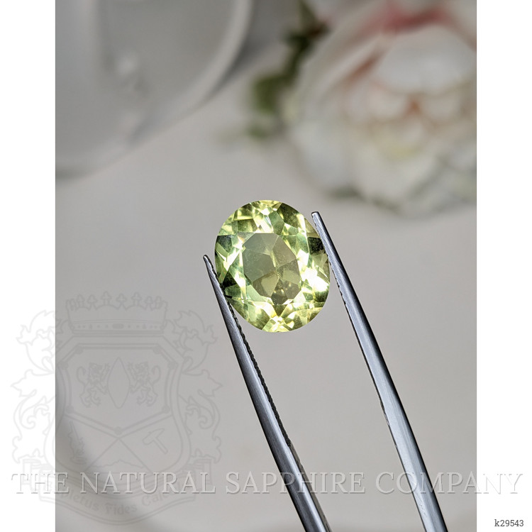 5.51 Ct. Yellowish Green Prasiolite from Madagascar
