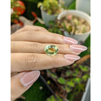 5.72 Ct. Yellowish Green Prasiolite from Brazil Life Style