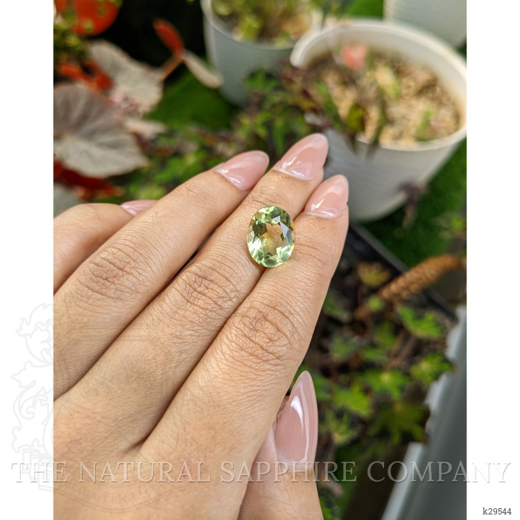 5.72 Ct. Yellowish Green Prasiolite from Brazil