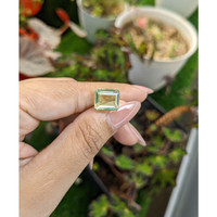 5.93 Ct. Yellowish Green Prasiolite from Brazil Life Style