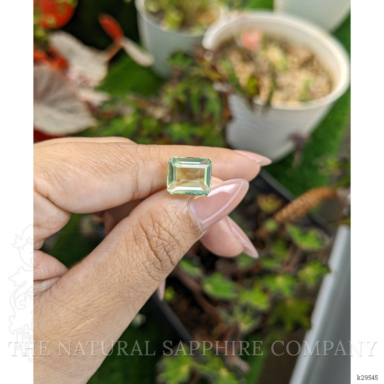 5.93 Ct. Yellowish Green Prasiolite from Brazil