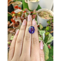 10.91 Ct. Purple Amethyst from Brazil Life Style